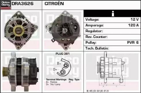 Remy DRA3626 - Alternator furqanavto.az