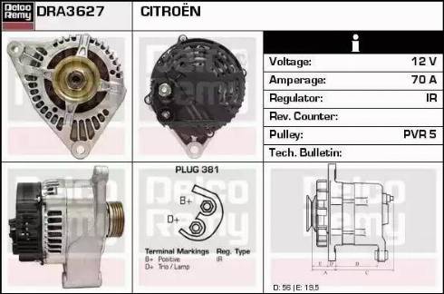 Remy DRA3627 - Alternator furqanavto.az