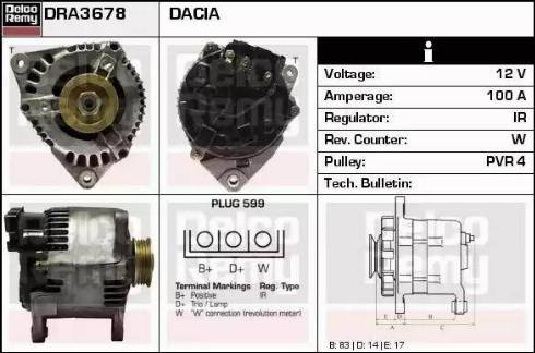 Remy DRA3678 - Alternator furqanavto.az