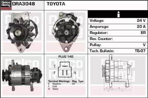 Remy DRA3048 - Alternator furqanavto.az