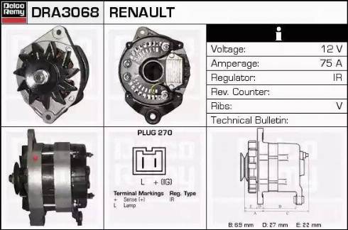 Remy DRA3068 - Alternator furqanavto.az