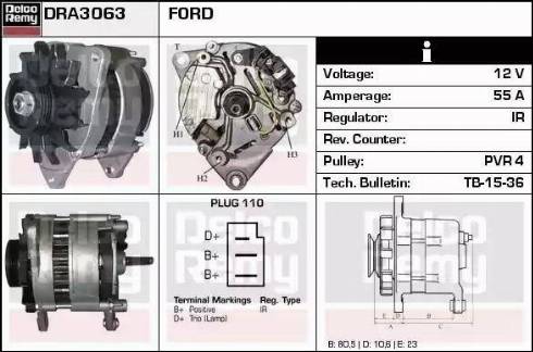 Remy DRA3063 - Alternator furqanavto.az