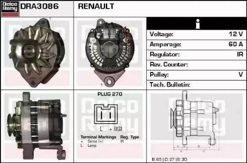 Remy DRA3086 - Alternator furqanavto.az