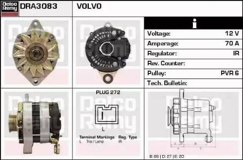 Remy DRA3083 - Alternator furqanavto.az