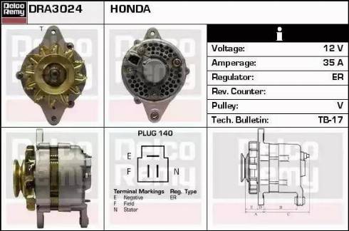 Remy DRA3024 - Alternator furqanavto.az