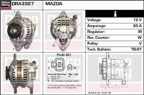 Remy DRA3027 - Alternator furqanavto.az