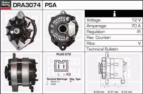 Remy DRA3074 - Alternator furqanavto.az