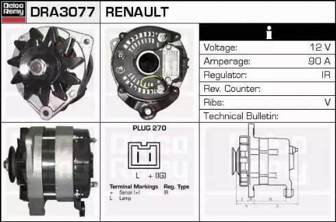 Remy DRA3077 - Alternator furqanavto.az