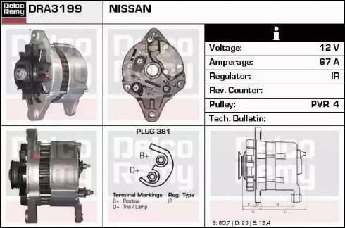 Remy DRA3199 - Alternator furqanavto.az