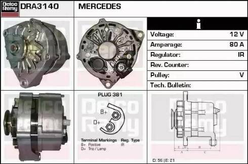 Remy DRA3140 - Alternator furqanavto.az