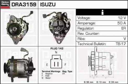 Remy DRA3159 - Alternator furqanavto.az