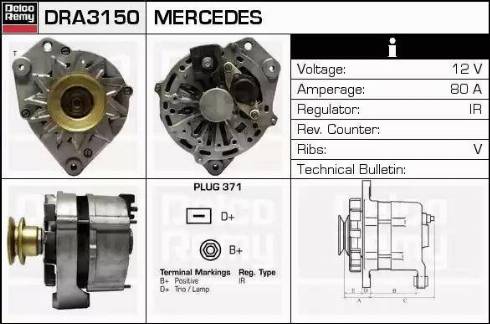 Remy DRA3150 - Alternator furqanavto.az