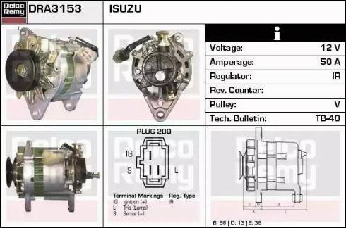 Remy DRA3153 - Alternator furqanavto.az