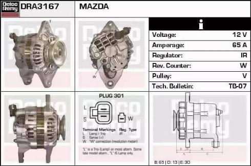 Remy DRA3167 - Alternator furqanavto.az