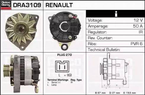 Remy DRA3109 - Alternator furqanavto.az