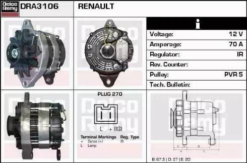 Remy DRA3106 - Alternator furqanavto.az