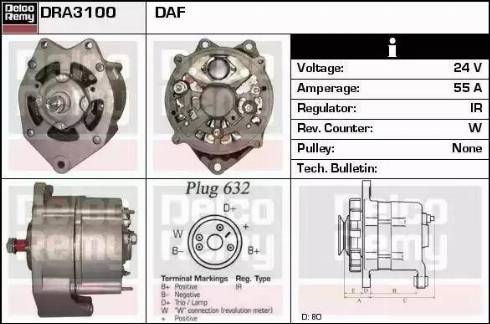 Remy DRA3100 - Alternator furqanavto.az