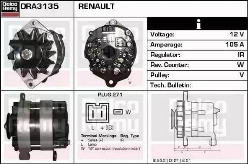 Remy DRA3135 - Alternator furqanavto.az