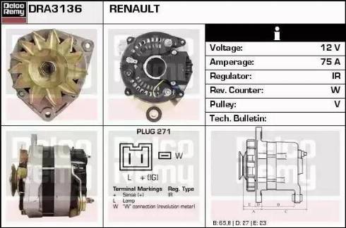 Remy DRA3136 - Alternator furqanavto.az
