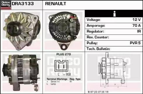 Remy DRA3133 - Alternator furqanavto.az