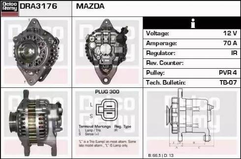 Remy DRA3176 - Alternator furqanavto.az