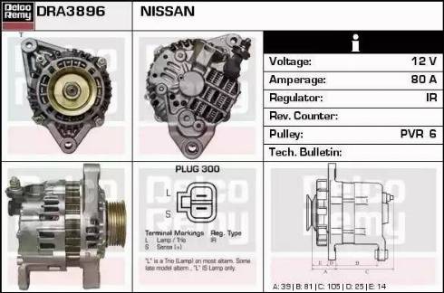 Remy DRA3896 - Alternator furqanavto.az