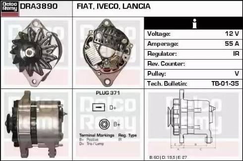 Remy DRA3890 - Alternator furqanavto.az