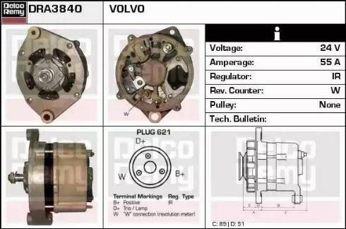 Remy DRA3840 - Alternator furqanavto.az