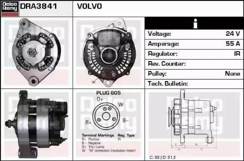 Remy DRA3841 - Alternator furqanavto.az