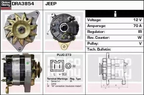 Remy DRA3854 - Alternator furqanavto.az