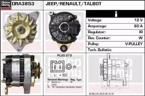 Remy DRA3853 - Alternator furqanavto.az