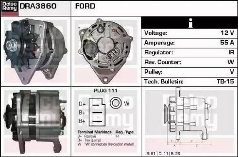 Remy DRA3860 - Alternator furqanavto.az