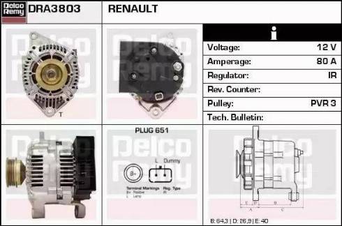 Remy DRA3803 - Alternator furqanavto.az