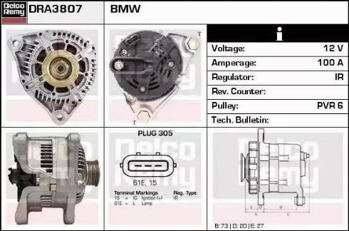 Remy DRA3807 - Alternator furqanavto.az