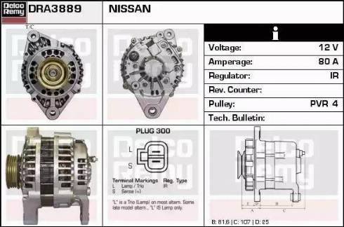 Remy DRA3889 - Alternator furqanavto.az