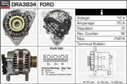 Remy DRA3834 - Alternator furqanavto.az