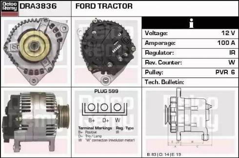 Remy DRA3836 - Alternator furqanavto.az