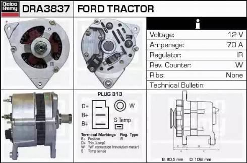 Remy DRA3837 - Alternator furqanavto.az