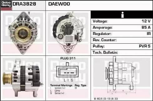 Remy DRA3828 - Alternator furqanavto.az