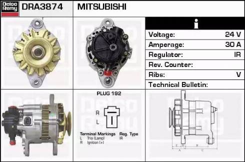 Remy DRA3874 - Alternator furqanavto.az