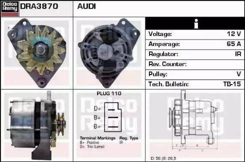 Remy DRA3870 - Alternator furqanavto.az