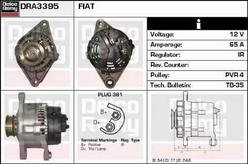 Remy DRA3395 - Alternator furqanavto.az