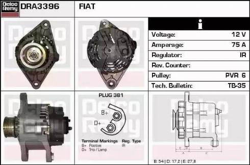 Remy DRA3396 - Alternator furqanavto.az