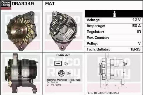 Remy DRA3349 - Alternator furqanavto.az