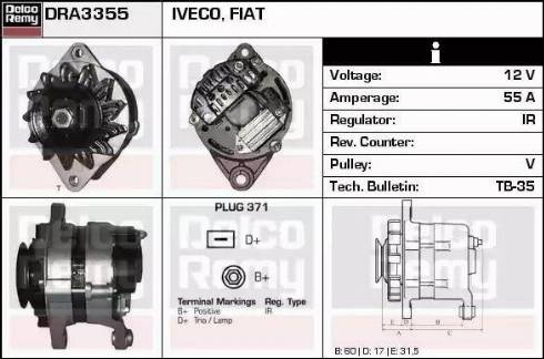 Remy DRA3355 - Alternator furqanavto.az