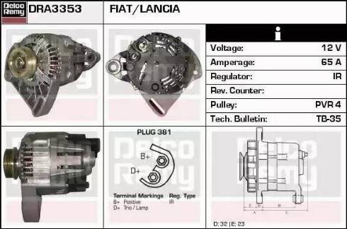 Remy DRA3353 - Alternator furqanavto.az