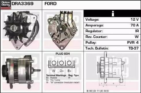 Remy DRA3369 - Alternator furqanavto.az