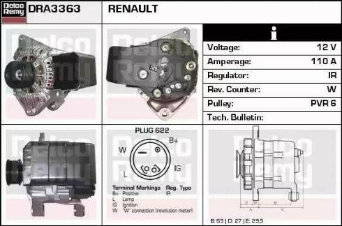 Remy DRA3363 - Alternator furqanavto.az