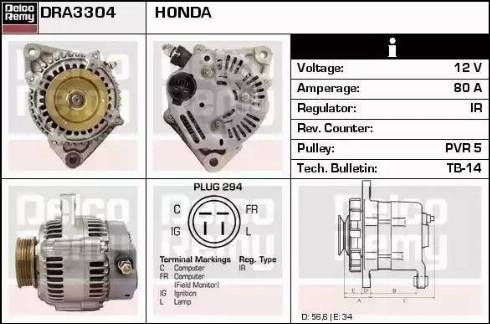 Remy DRA3304 - Alternator furqanavto.az