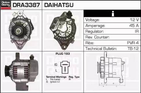 Remy DRA3387 - Alternator furqanavto.az